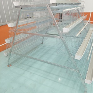 Haute qualité 3/4 niveaux 4 portes couche poulet Cage un Type batterie Cages oeufs pondeuses poules à vendre élevage de volaille - Product Image 4
