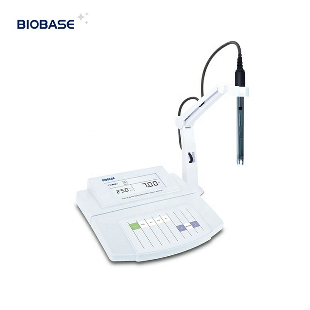 Biobase China Benchtop PH Meter 0.00~14.00pH  PHS-3BW Benchtop Digital Soil Mini Bench for Lab Use PH Meter