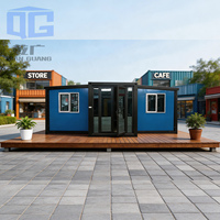 Casa Contenedor de Lujo Prefabricada y Expandible de 40, 30 y 20 Pies, de Rápida Construcción, con 5 Dormitorios, Portátil y Transportable