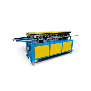 Producción automática de tubos eléctricos verticales TDF que forma la carcasa del ventilador del tambor axial TDC Brida que hace la máquina rebordeadora - Product Image 1