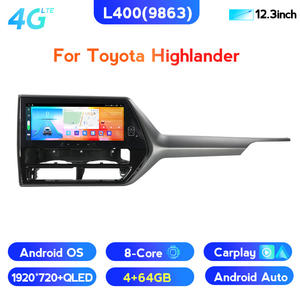 MEKEDE QLEDหน้าจอระบบนําทางรถยนต์สําหรับToyota Highlanderรถเล่น + อัตโนมัติวิดีโอสเตอริโอรถเล่น <span class=keywords><strong>6</strong></span> + 128Gเครื่องเล่นดีวีดี - Product Image 3