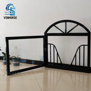 Nhiệm vụ nặng nề ngựa chuồng cửa sổ kính cường lực thông gió ngựa ổn định cửa sổ với khung thép mạ kẽm gia cố - Product Image 6