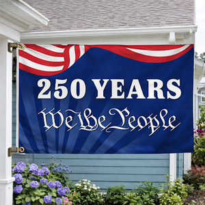 Bandiere Patriottiche Americane 1776-2026 per Giardino, 3x5 Piedi, in Poliestere Impermeabile con Stampa Digitale, Bandiera del 250° Anniversario in Alluminio - Product Image 2