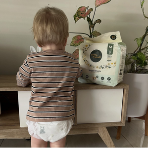 Pañales de bebé hipoalergénicos de primera calidad ultrasuaves, superabsorbentes y a prueba de fugas con película de PE antifugas de tamaño NB de ajuste cómodo - Product Image 1