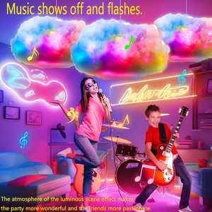 RGB Colorful LED Atmosphere Music Rhythm <b>Light</b> APP Control Decorative Cloud <b>Light</b> Celling <b>Light</b> - Product Image 2