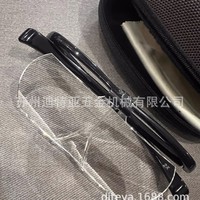 Lunettes grossissantes Trusco Nakayama à porter sur les oreilles, grossissement 1,6x, monture noire, pour broderie, tatouage, lecture, fabriquées au Japon