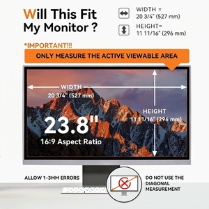 Filtro Privacy di Alta Qualità 23,8 Pollici 16:9 Anti-Spia Anti Luce Blu Anti-Riflesso Anti-Graffio Protezione Schermo per <span class=keywords><strong>Monitor</strong></span> - Product Image 2