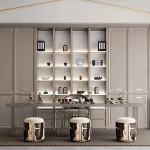 <span class=keywords><strong>2025</strong></span> Китай, новый изготовленный на заказ китайский стиль, шкафы из массива дерева для чайных сервизов, мебель для дома - Product Image 1