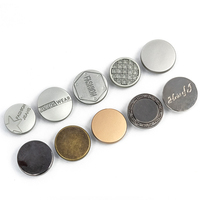 Botones a Presión para Bolsos y Accesorios de Ropa, 11mm 12mm, Aleación de Zinc, Sin Níquel, Logotipo Personalizado, 4 Partes, Base Plana, Redondos, Colores Personalizados