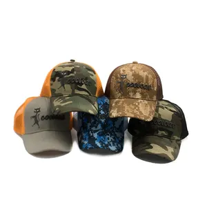 Topi Bisbol Kamuflase Mode Topi Kustom Topi Trucker Camo dan Jaring