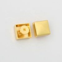 Nolvo Deep Gold Logo Metal Square Bag Feet Stud Diy Bag Bottom Rivets D Rings With Screw Fitting Studs Decorative Nail for Bag