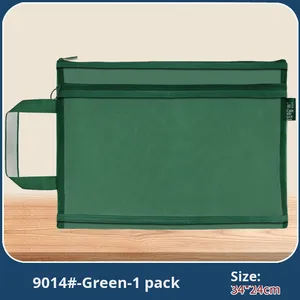 Mở Lớn L-Hình Da Tập Tin Túi Cho Học Sinh Trung Học Kiểm Tra Giấy Lưu Trữ Tổ Chức Công Cụ - Product Image 6