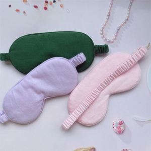 Masque de sommeil ajustable en coton jersey 100% personnalisé à faible MOQ, 20,5*9,5 cm, pour les yeux bandés - Product Image 2