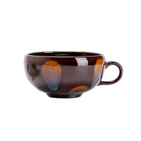 Tasse à café en céramique XUANHUI de style japonais, luxe léger, rétro, à large ouverture, grande capacité, compatible lave-vaisselle et micro-ondes, cadeaux d'affaires