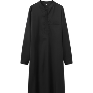 Túnica Tradicional Marroquí Bordada para Hombre, Thobe Musulmán con Bolsillo, Jibba, Abaya, Ropa Masculina, Jalabiya, Ropa para Ramadán, Ubba - Product Image 3