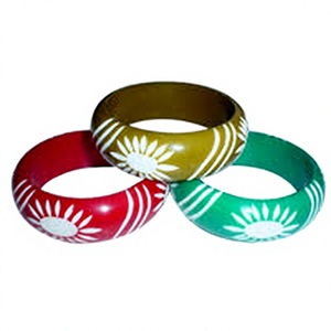 Juego de Brazaletes de Resina Artísticos Hechos a Mano, Elegantes y Modernos, de Forma Irregular, Pintados a Mano, la Mejor Joyería para Bodas y Fiestas para Mujer - Product Image 5