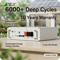 Batería Active Balance de 10kw para Uso Doméstico, 51.2v 200ah, Apilable, Lifepo4 con BMS, 10kwh, Tipo Rack