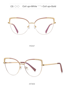 VisualMate, lo más nuevo, gafas antiluz azul, montura <span class=keywords><strong>de</strong></span> ojo <span class=keywords><strong>de</strong></span> gato, gafas con logotipo personalizado, monturas <span class=keywords><strong>óptica</strong></span>s sólidas Unisex - Product Image 4