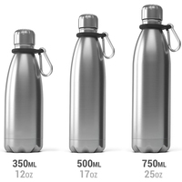 Botella de Agua de Acero Inoxidable de 17 oz con Aislamiento al Vacío de Doble Pared, a Prueba de Fugas, Termo para Viajes, Deportes, Cantimplora, Termo para Café