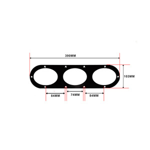 Poyracing – panneau diffuseur de pare-chocs arrière en aluminium noir, pour mise à niveau de la voiture - Product Image 5