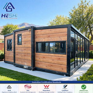 บ้านสำเร็จรูปแบบขยายได้มาตรฐานออสเตรเลีย ขนาด 20 ฟุต 40 ฟุต 1 2 3 4 5 ห้องนอน พับเก็บได้ ขายสำหรับสร้างบ้านขนาดเล็ก - Product Image 1