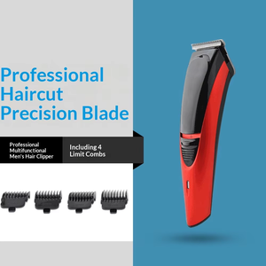 Regolabarba Professionale Komingdon per <span class=keywords><strong>Uomo</strong></span>, Tagliacapelli Elettrico con Lama a T Zero Gap, Rasoio Ricaricabile con 4 Pettini Guida - Product Image 2