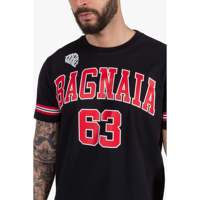 Grosir 150 Gram Kaos Sporty Bagnaia 63 100% Katun Hitam Anti-Susut Desain O-Neck Pakaian Pria untuk Ekspor