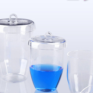 Crisol de Cuarzo XZ Lab Supplies de 100 ml con Tapa, Resistente a Altas Temperaturas, para Uso en Laboratorio - Product Image 1