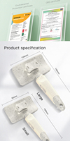 Brosse à lisser autonettoyante en acier inoxydable 100% plastique recyclé à faible quantité minimale de commande peignes à poils de chien de haute qualité pour le toilettage des animaux de compagnie