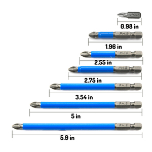 TOOLJOY Manufacturer 50mm 75mm 90mm 100mm 150mm PH2 Impact Anti Slip Head <strong>Security</strong> Screwdriver <strong>Bits</strong> - Product Image 2