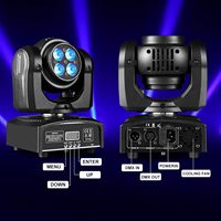 PKnight 100W LED Moving Head DJ-Licht RGBW 8000K 4-in-1 DMX/Sound-Aktiv Wash/Beam-Effekt IP65 Aluminiumlegierung Dimmbares Bühnenlicht