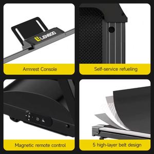 Oem Portable Home Fitness Treadmill Foldable Electric Walking Pad with Remote Control Handle Incline Treadmill - Product Image 2