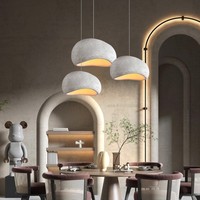 Décoration d'intérieur, luminaire suspendu de style Wabi Sabi, lampes suspendues pour cuisine et salle à manger, forme nordique moderne, lustre de taille moyenne, LED à intensité variable