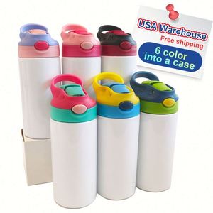 Gobelet isotherme droit en acier inoxydable à double paroi de 350 ml (12 oz) pour enfants, vierge pour sublimation, vente en gros depuis l'entrepôt américain - Product Image 1