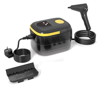 Nettoyeur vapeur haute température 2500W en ABS, 3 bars de pression vapeur, portable pour cuisine, extérieur et voiture, réservoir d'eau 1400ml