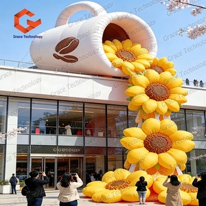 Décoration Gonflable Géante Personnalisée : Fleur et Céramique Gonflables pour Exposition Extérieure - Product Image 4