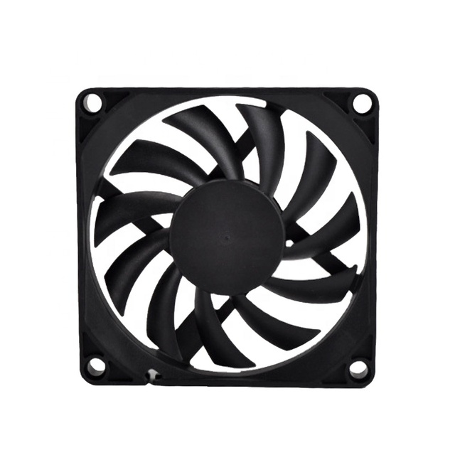 Free Sample DC Brushless Cooling Fan 80x80x10 Electric OEM/ODM 5V/12V/24V 2500 RPM 11 Blades