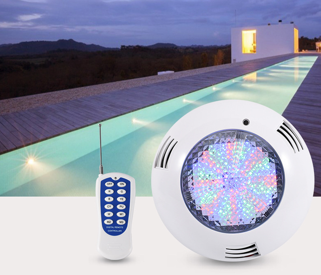 Outdoor IP68 Waterproof AC12V PAR56 LED RGB Swimming Pool Wall-Mounted Underwater Submersible Light