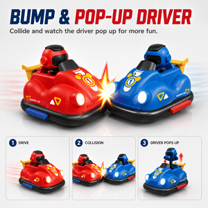 Voiture de combat télécommandée 2 pièces, jeu interactif 4 canaux, voiture de combat <span class=keywords><strong>pop</strong></span>-up pour enfants, intérieur-extérieur - Product Image 2