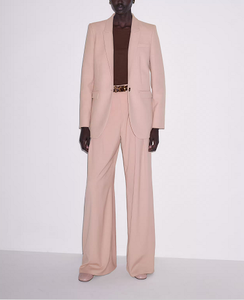 เสื้อเบลเซอร์สีชมพูสำหรับผู้ชาย ทรงเอวสูง มีกระเป๋าและทรงเข้ารูป เหมาะสำหรับใส่ทำงานในออฟฟิศ ธุรกิจ หรือใส่ลำลองในชีวิตประจำวัน - Product Image 3