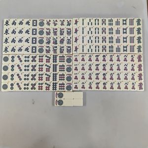 American Jewish 34mm Mahjong Set 166PCS Portable Melamine Tiles for <b>Gambling</b> Table Mahjong Mahjong Tables Export - Product Image 5