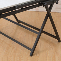 Ensemble de table à manger moderne vente directe d'usine de table à manger pliable en MDF en acier peint