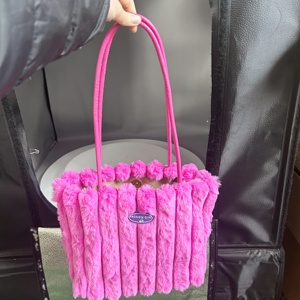 Bolso <span class=keywords><strong>de</strong></span> Mano Casual <span class=keywords><strong>de</strong></span> Felpa para Invierno, Bolso <span class=keywords><strong>de</strong></span> Compras con Rayas, Versátil, <span class=keywords><strong>de</strong></span> Gran Capacidad, Bolso <span class=keywords><strong>de</strong></span> Mano <span class=keywords><strong>de</strong></span> Felpa para Mujer, Bolso <span class=keywords><strong>de</strong></span> Mamá - Product Image 3