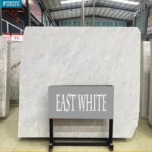Laje de piso de mármore branco natural vitrificado de porcelana grande de mármore branco chinês luxuoso