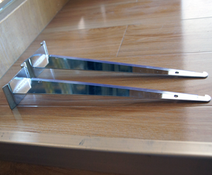 小売ディスプレイラックのメーカーガラス棚サポートスラットウォールパネルフィット金属スラットウォールシェルフブラケット - Product Image 6