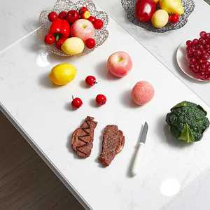 Custom Size Eco-Friendly Clear Frosted PP <b>Acrylic</b> Stocked Rectangle Cutting Board Large Countertop Protector Counter Lip Made - Product Image 4