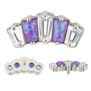 Listo para enviar, joyería de Piercing de titanio de alto pulido, joyería Labret con rosca interna, Piercing, anillo de labio, pendiente para mujer - Product Image 4