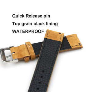 <span class=keywords><strong>Cinturino</strong></span> in <span class=keywords><strong>pelle</strong></span> <span class=keywords><strong>scamosciata</strong></span> 19/20/22mm <span class=keywords><strong>cinturino</strong></span> in <span class=keywords><strong>pelle</strong></span> di ricambio per orologi cinturini in vera <span class=keywords><strong>pelle</strong></span> a rilascio rapido realizzati a mano - Product Image 4