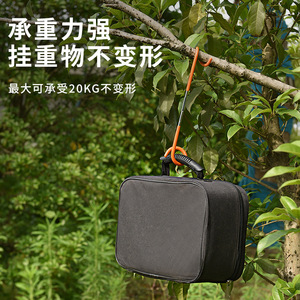 S Shaped Lamp Holder Hook Stainless Steel 10kg Load Outdoor Camping Light Accessory Gourd Shape Black And Orange - Product Image 2