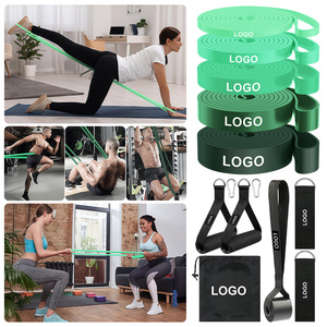 Kit de Bandas de Resistencia con Asas y Correas para Tobillos para Entrenamiento Físico, Bolsa de Transporte Portátil Incluida, 5 Niveles de Resistencia - Product Image 2